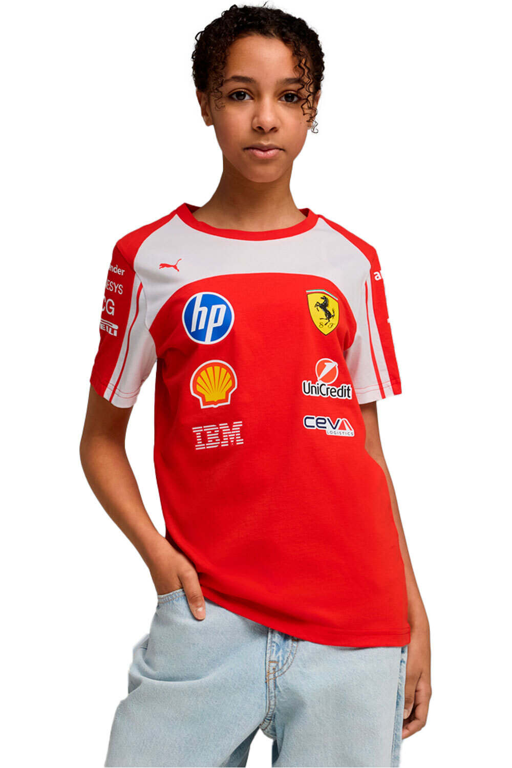 Puma camiseta manga corta niño SF Replica Tee Kids vista frontal