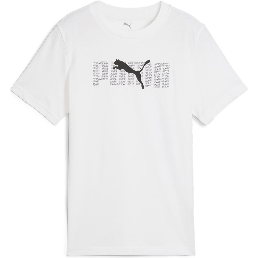 Puma camiseta manga corta niño X_ESS LOGO LAB Tee B vista frontal
