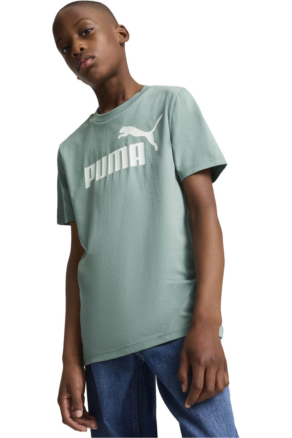 Puma camiseta manga corta niño X_ESS No. 1 Logo Tee B vista frontal