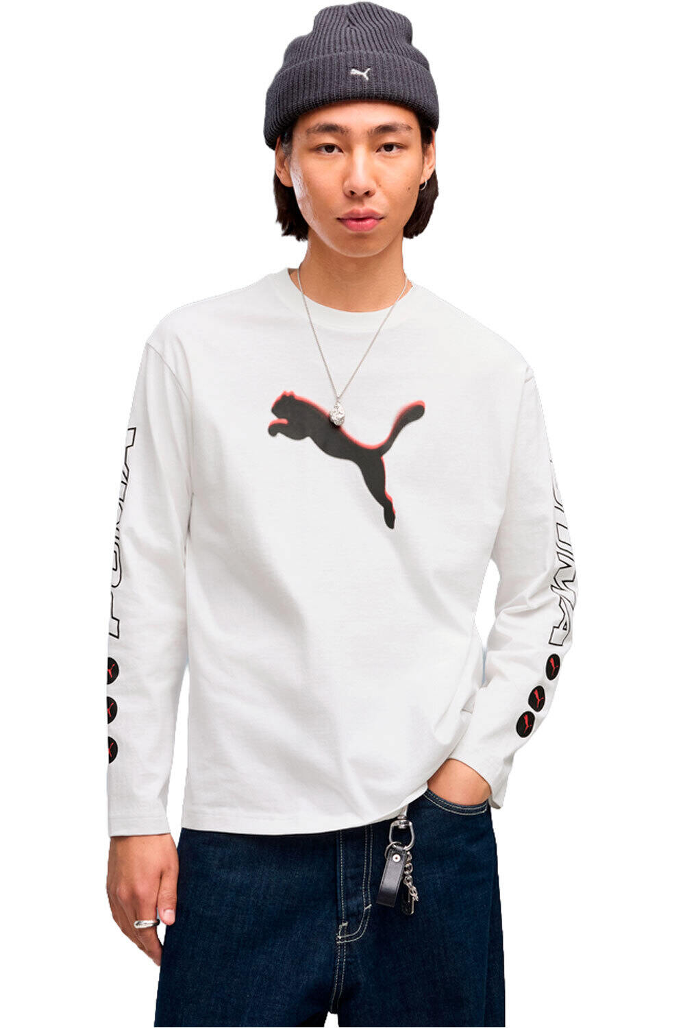 Puma camiseta manga larga hombre PUMA SPORT Street Re vista frontal