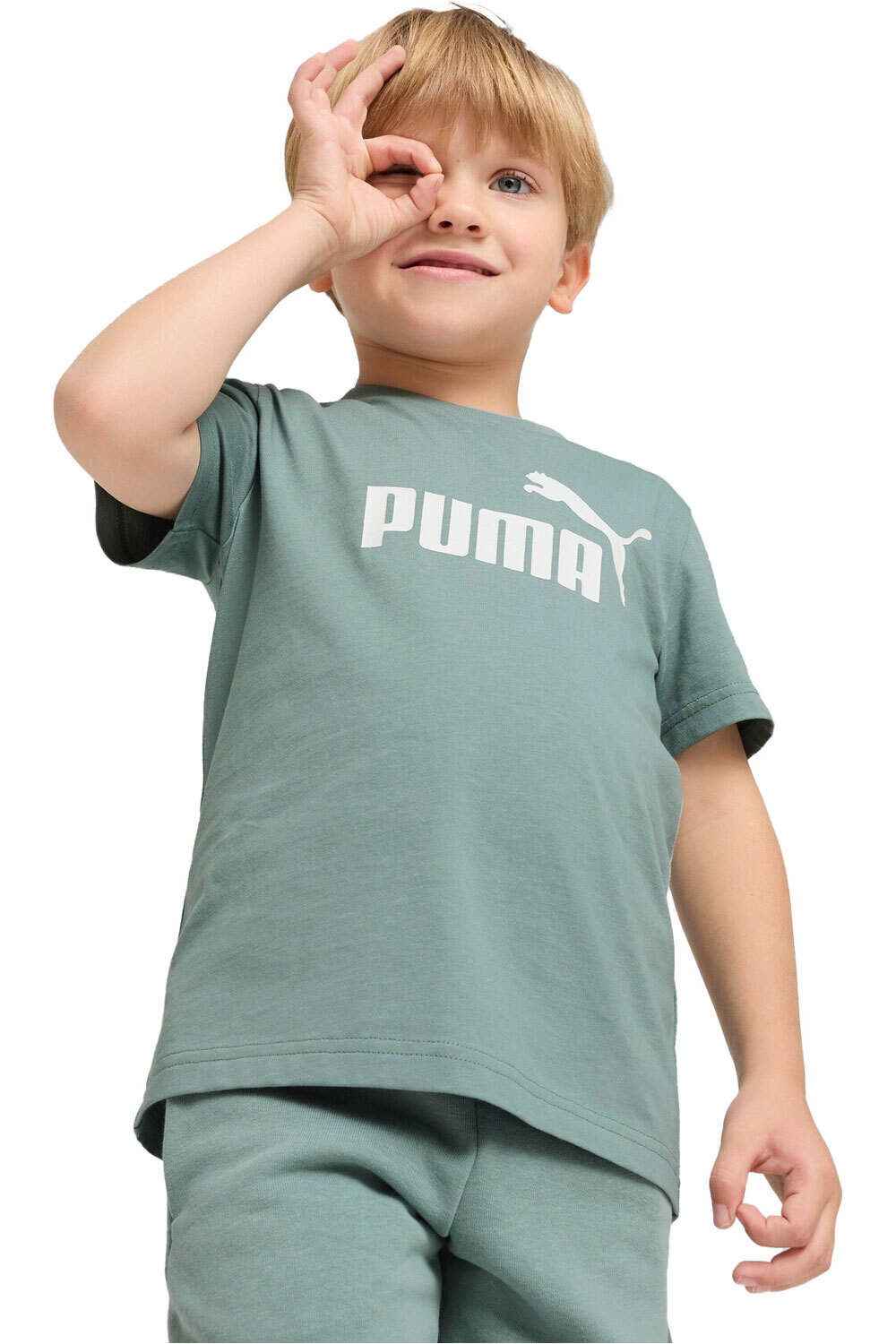 Puma camiseta manga larga niño ESS No. 1 Logo Tee PS vista frontal