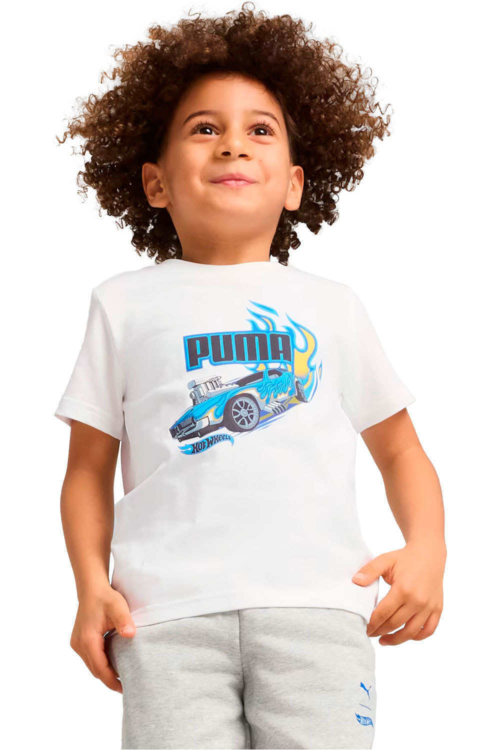 Puma camiseta manga larga niño PUMA X HOT WHEELS Graphic Tee vista frontal