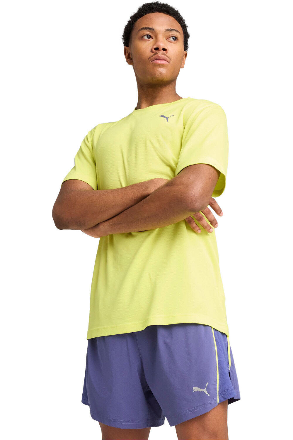 Puma camiseta técnica manga corta hombre GRAPHICS RUNNING FASTER TEE M vista frontal