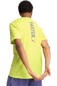 Puma camiseta técnica manga corta hombre GRAPHICS RUNNING FASTER TEE M vista trasera