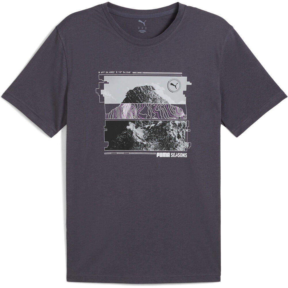 Puma camiseta técnica manga corta hombre GRAPHICS SEASONS UNISEX TEE vista detalle