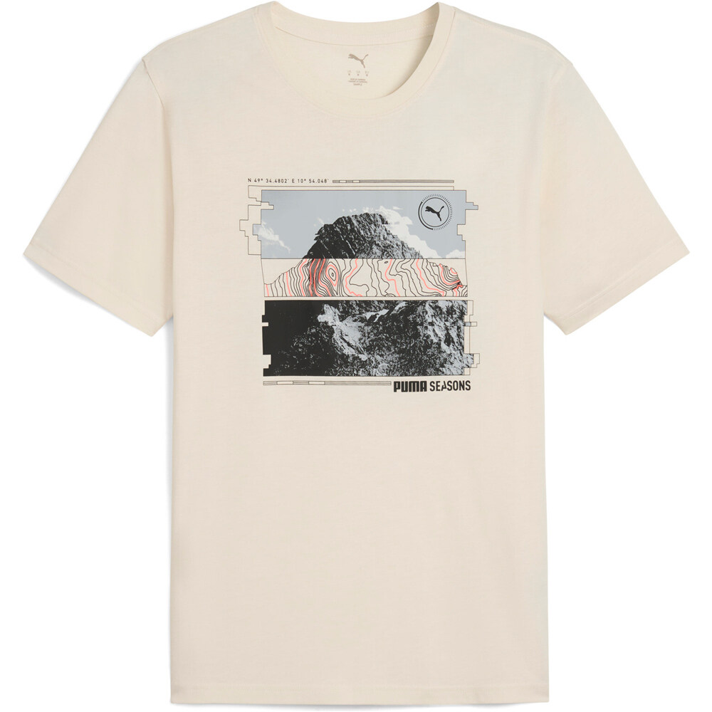 Puma camiseta técnica manga corta hombre GRAPHICS SEASONS UNISEX TEE vista detalle