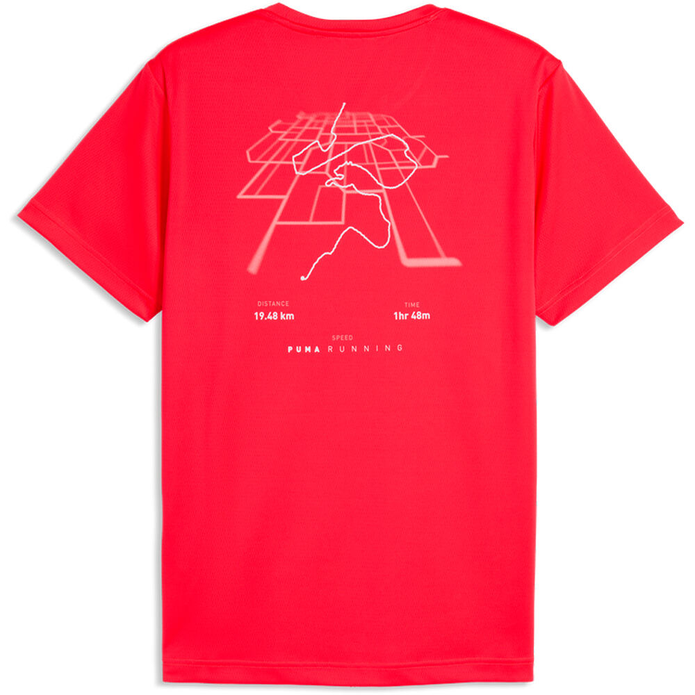 Puma camiseta técnica manga corta hombre M Run Illustrative G 03