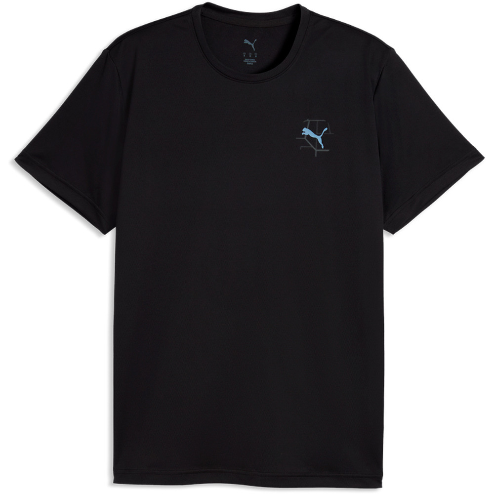Puma camiseta técnica manga corta hombre M Run Illustrative G vista frontal
