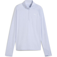 Puma camiseta técnica manga larga mujer W RUN VELOCITY CLOUDSPUN 1/4 ZIP vista frontal