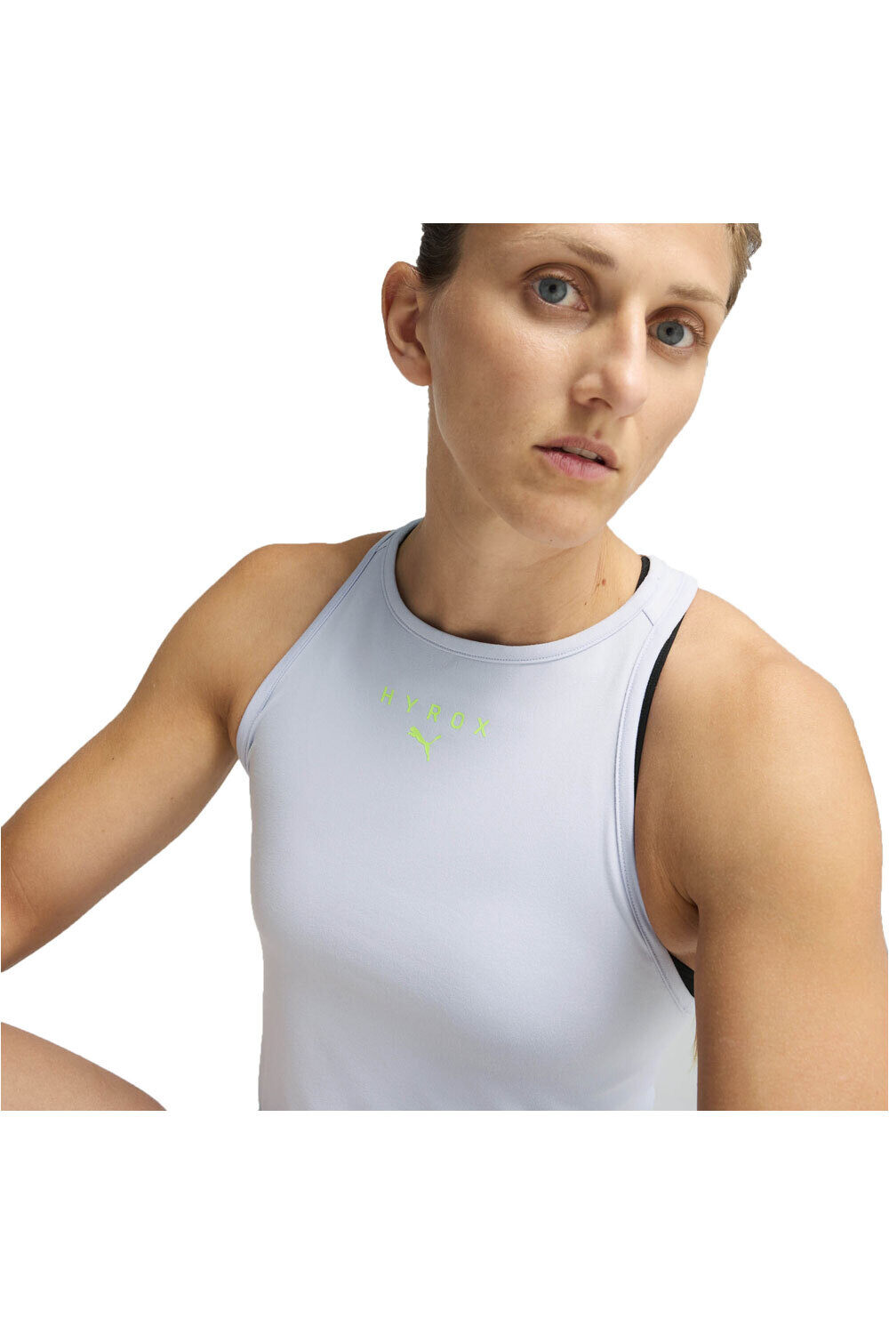Puma camiseta técnica tirantes mujer W PUMA x HYROX Cloudspun Racerback vista detalle