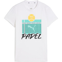 Puma camiseta tenis manga corta mujer Individual Padel Graphic Tee Wmn vista detalle