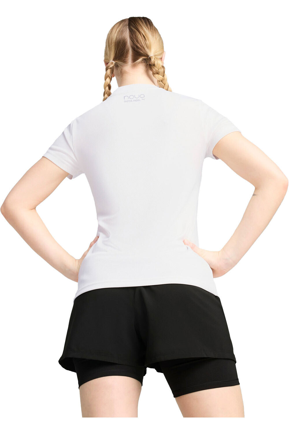 Puma camiseta tenis manga corta mujer Individual Padel Graphic Tee Wmn vista trasera