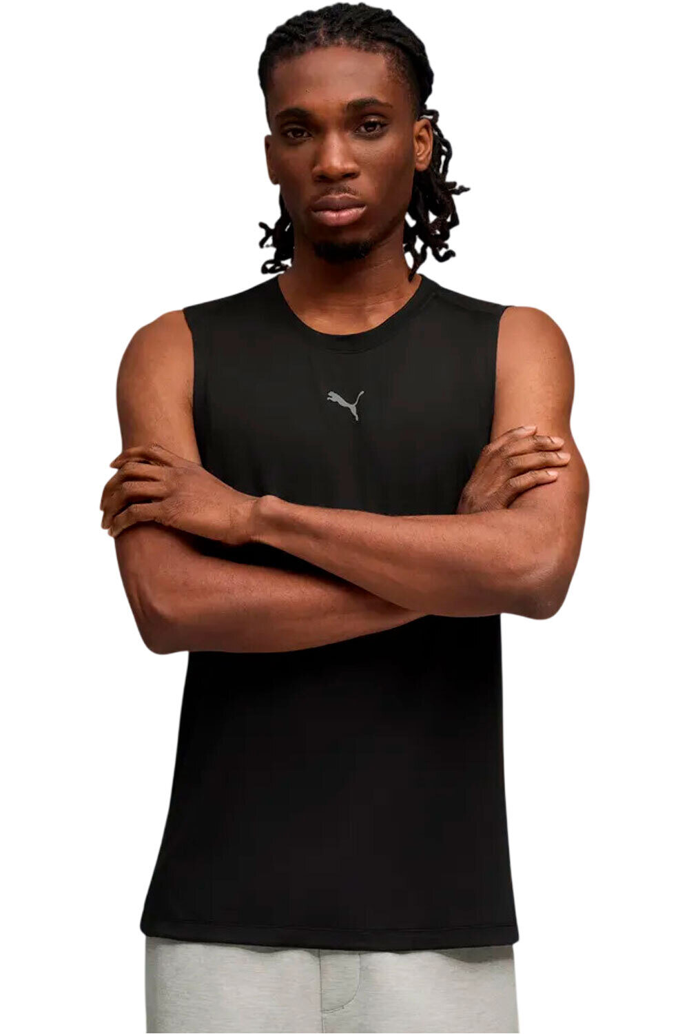 Puma camiseta tirantes fitness hombre M CLOUDSPUN TANK vista frontal