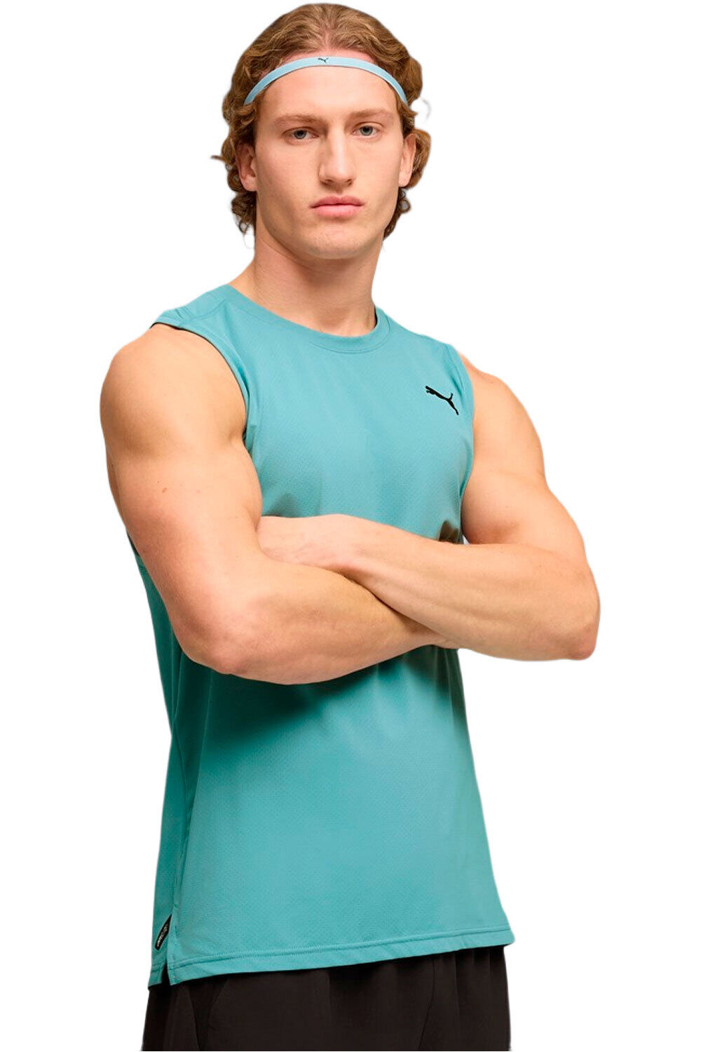 Puma camiseta tirantes fitness hombre M PWRMODE DRYELITE T vista frontal