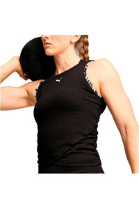 Puma camiseta tirantes fitness mujer TROPICAL AOP TANK - SHORT vista detalle