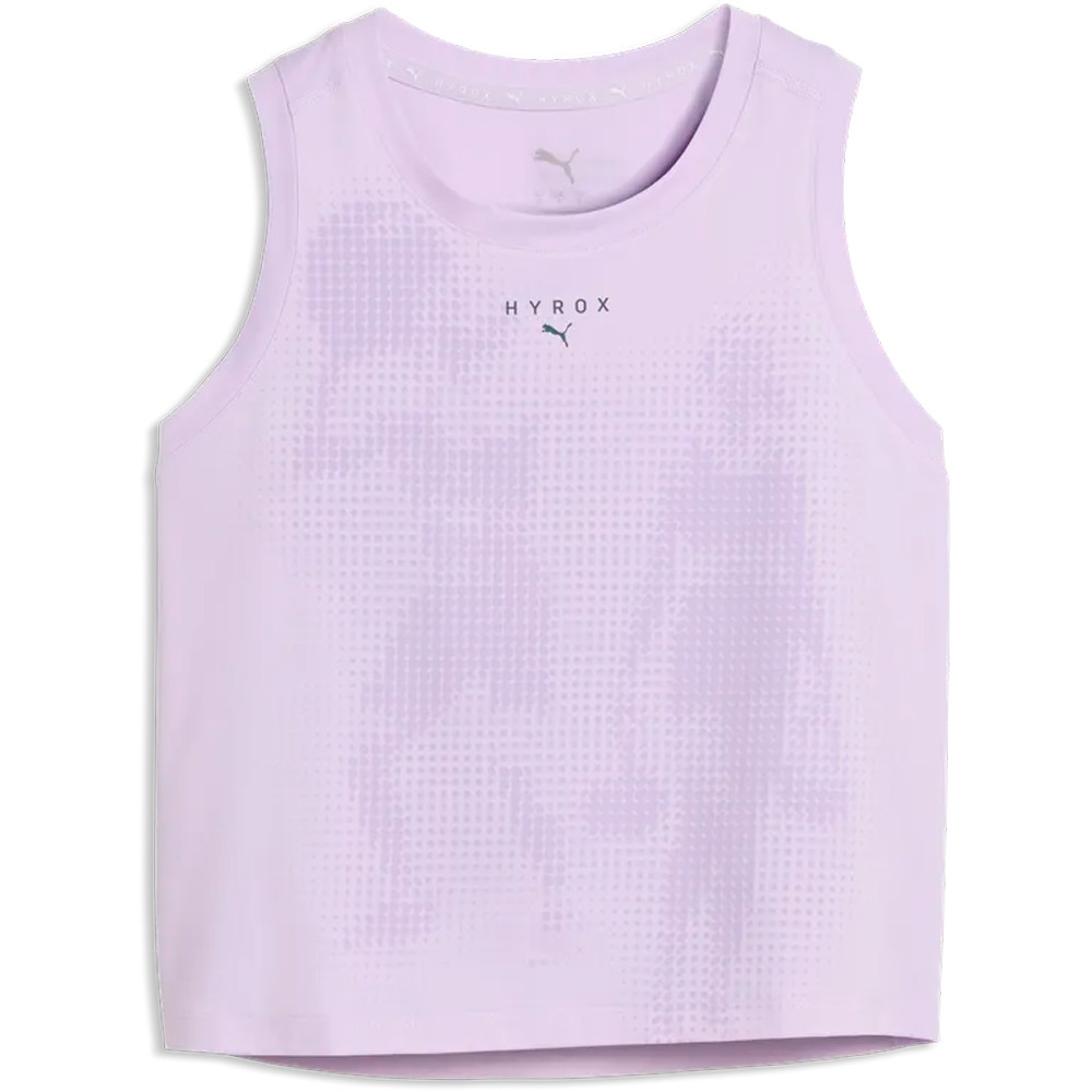 Puma camiseta tirantes fitness mujer W PUMA X HYROX CLOUD vista frontal