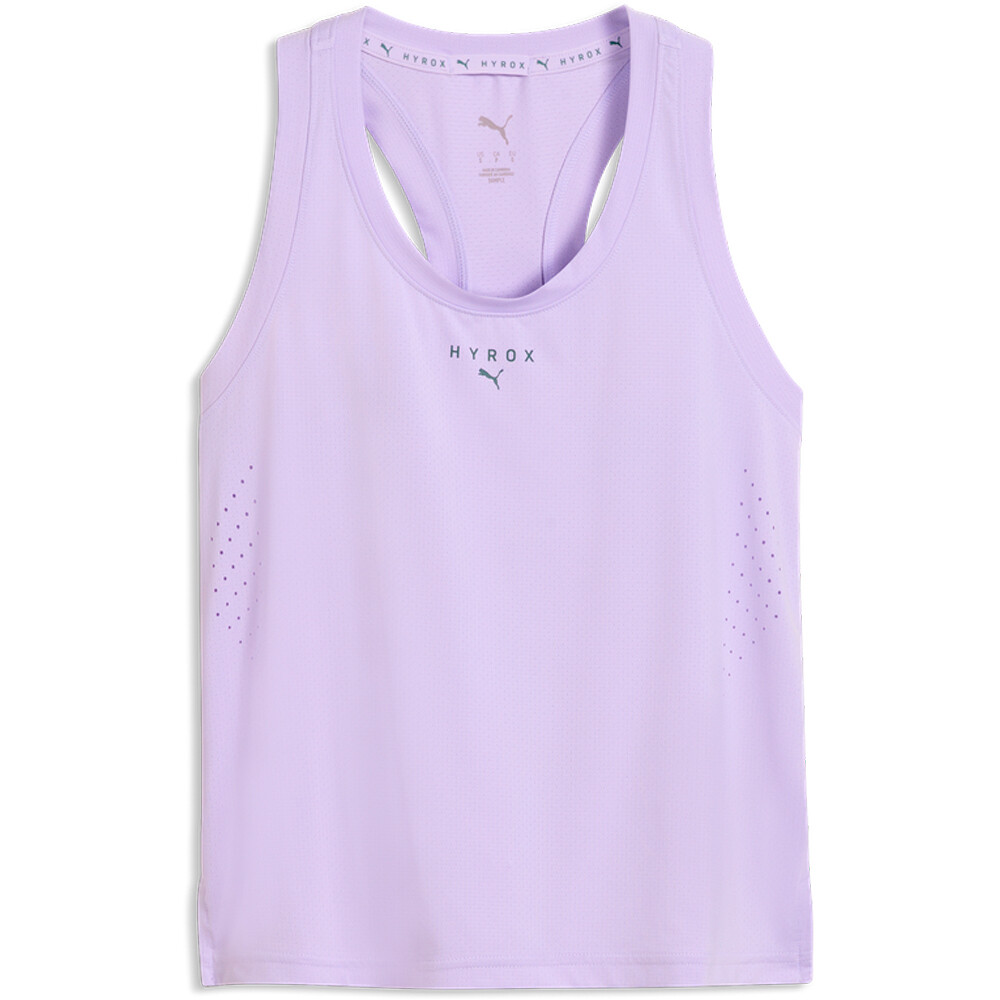 Puma camiseta tirantes fitness mujer W PUMA X HYROX PWRMO vista detalle