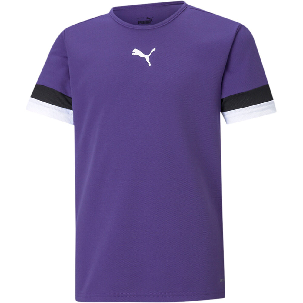 Puma camisetas entrenamiento futbol manga corta niño teamRISE Jersey Jr vista frontal