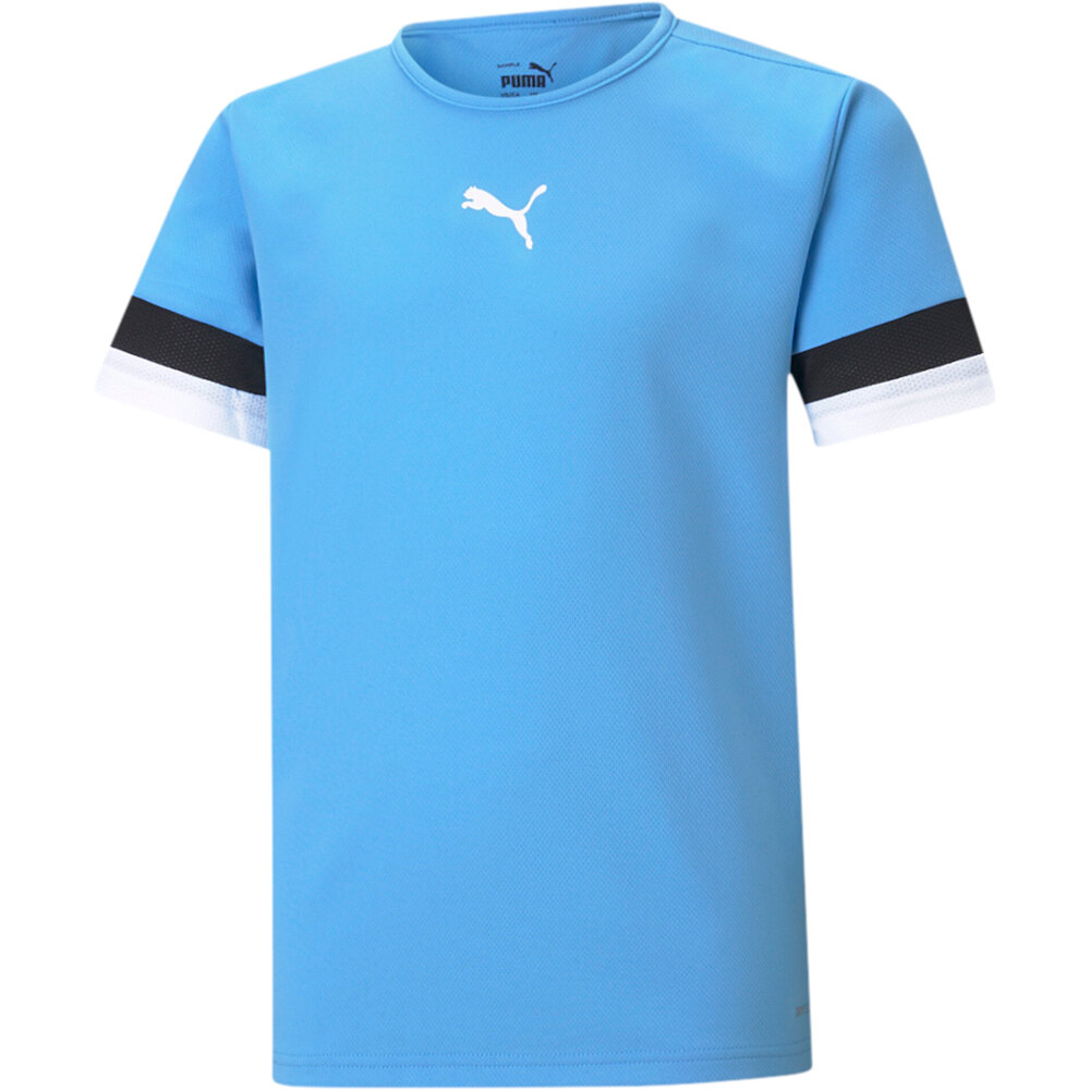 Puma camisetas entrenamiento futbol manga corta niño teamRISE Jersey Jr vista frontal