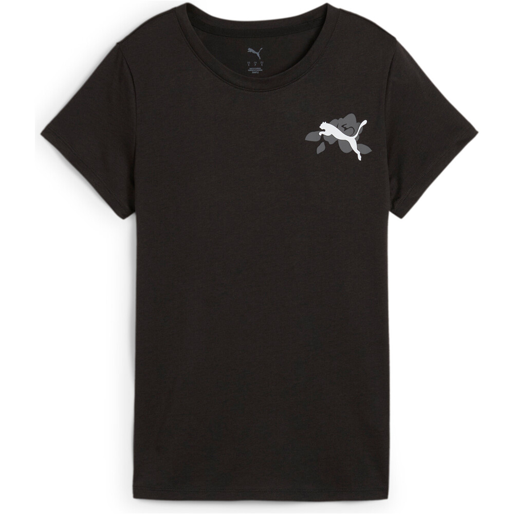 Puma camisetas fitness mujer GRAPHICS TRAIN CONCEPT TEE W vista frontal