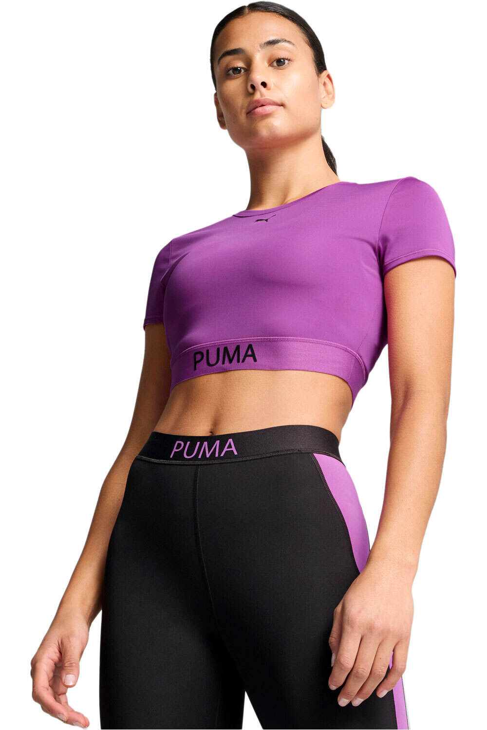 Puma camisetas fitness mujer W PUMA STRONG  TEE - SHORT vista frontal
