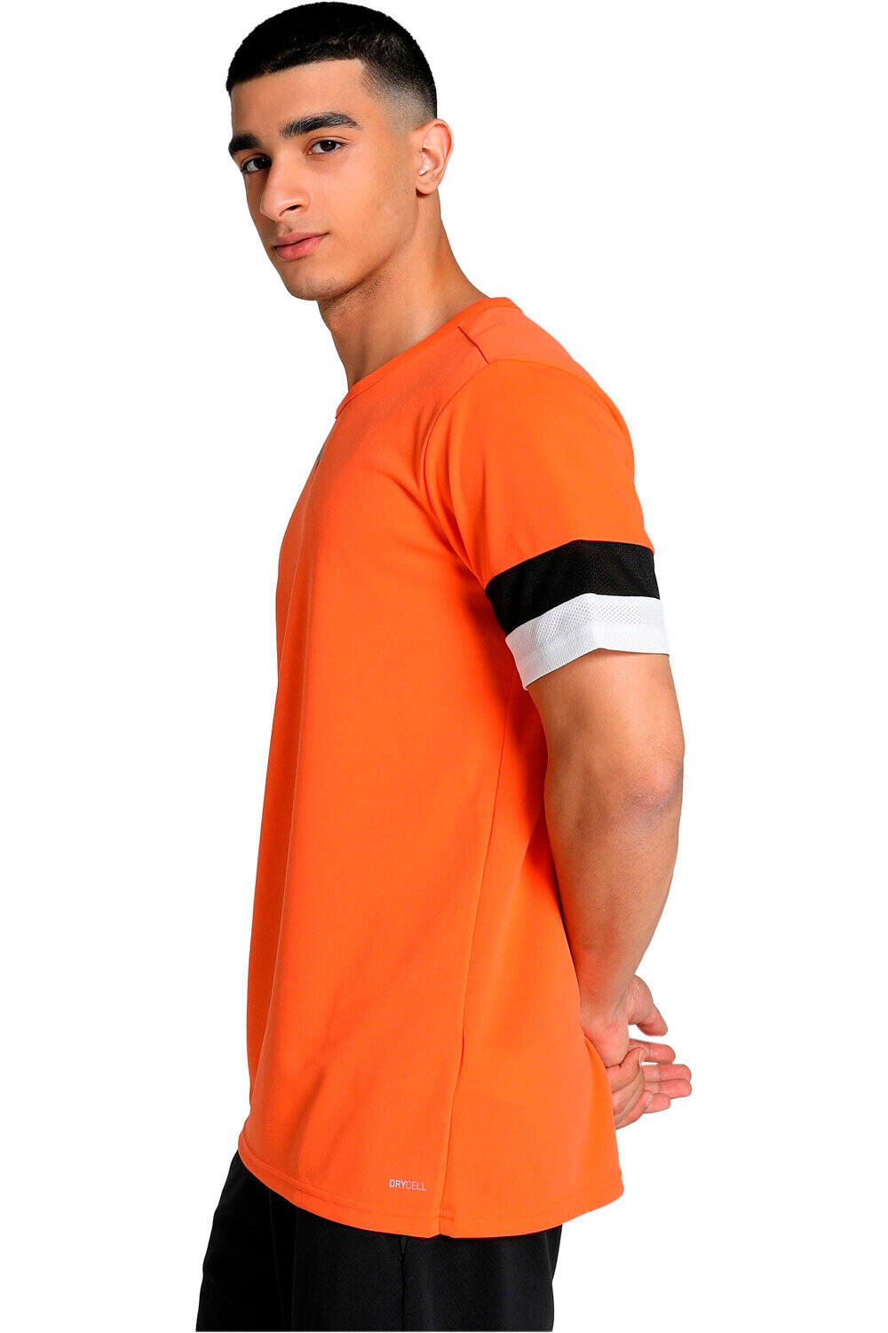 Puma camisetas fútbol manga corta teamRISE Jersey vista detalle