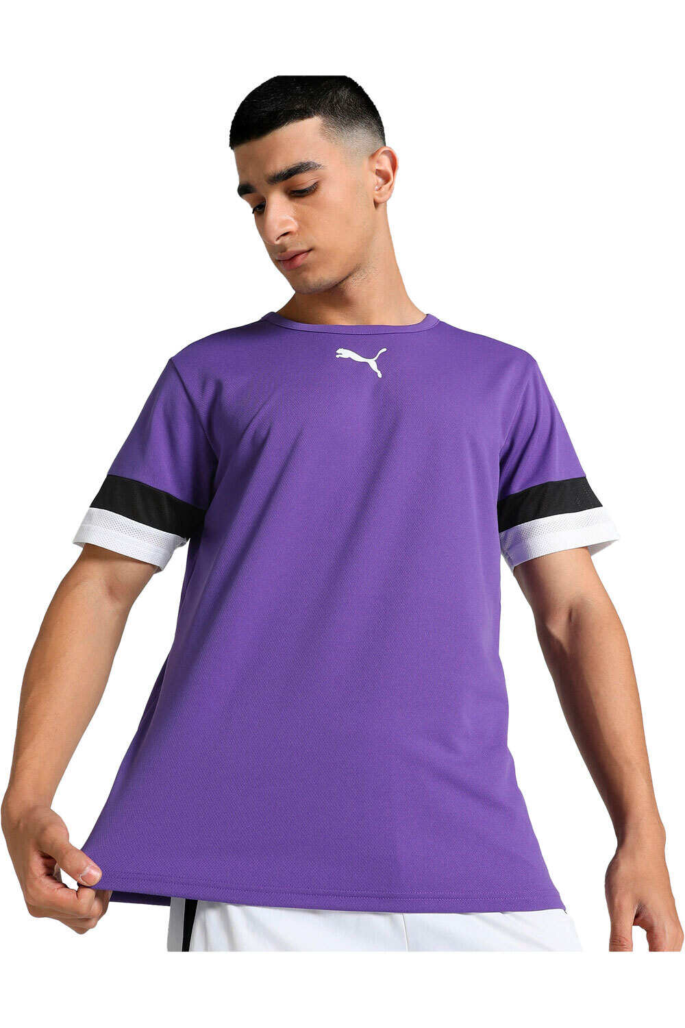 Puma camisetas fútbol manga corta teamRISE Jersey vista frontal