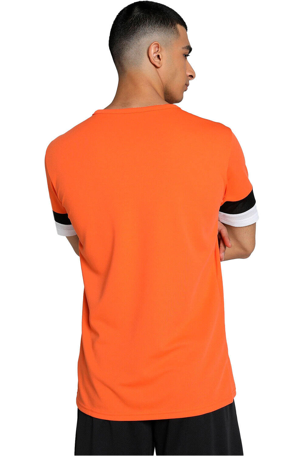 Puma camisetas fútbol manga corta teamRISE Jersey vista trasera
