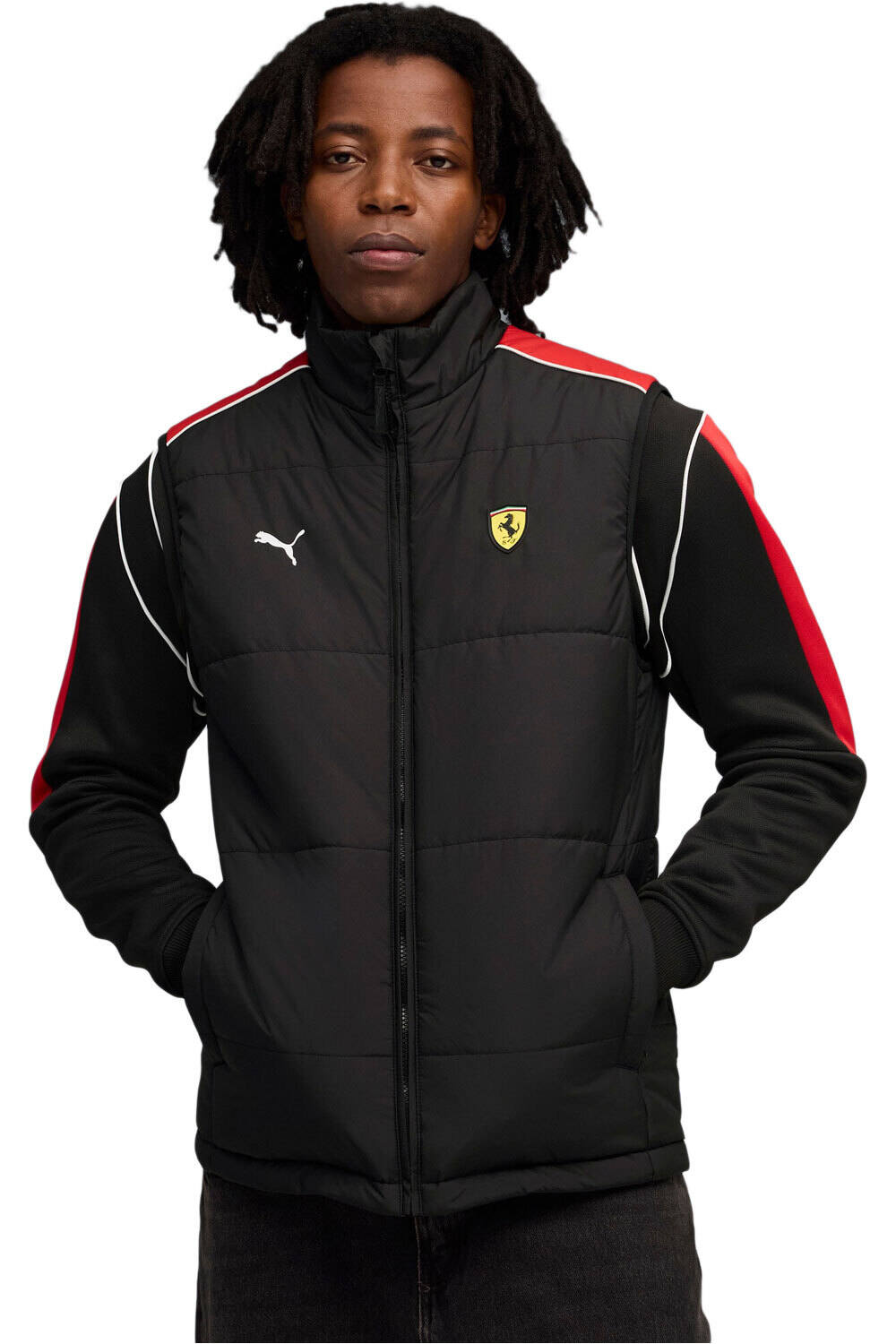 Puma chalecos hombre Ferrari MT7 Padded V vista frontal