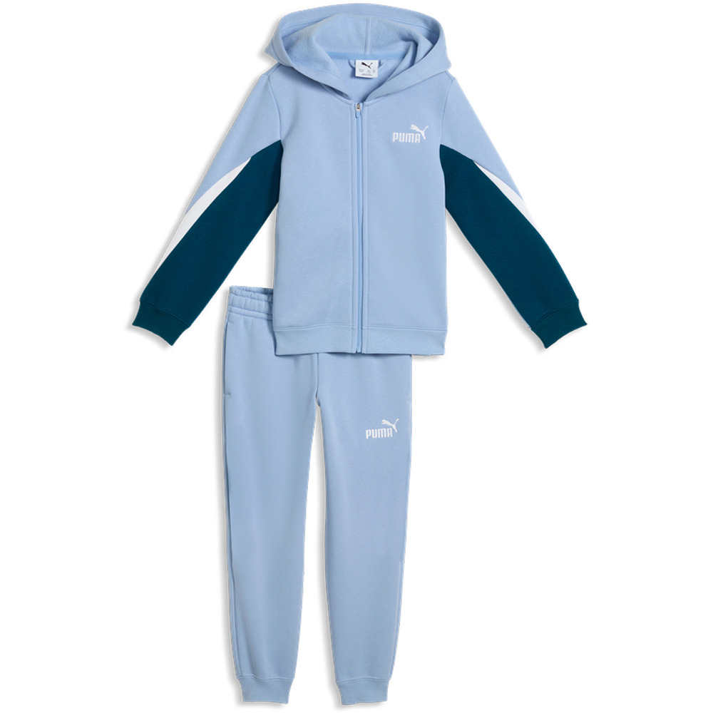 Puma chándal bebé ESS BLOCK Hooded Ful vista detalle