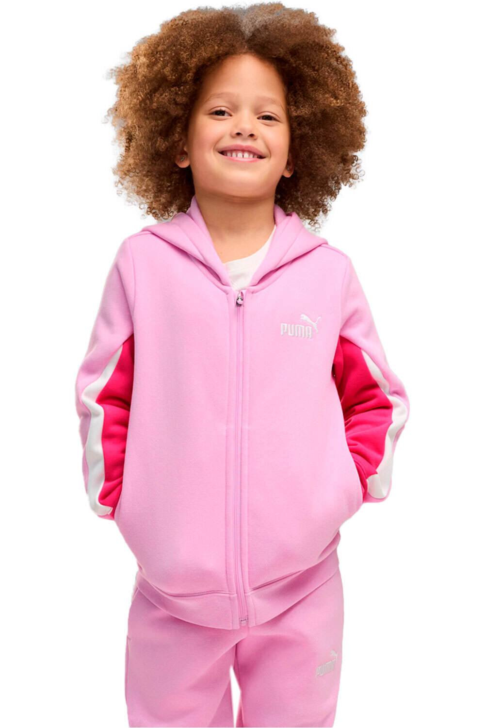 Puma chándal bebé ESS BLOCK Hooded Ful vista detalle