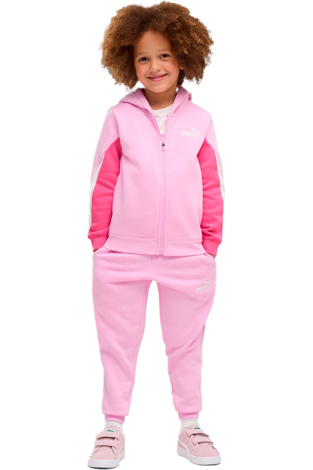 Puma chándal bebé ESS BLOCK Hooded Ful vista frontal