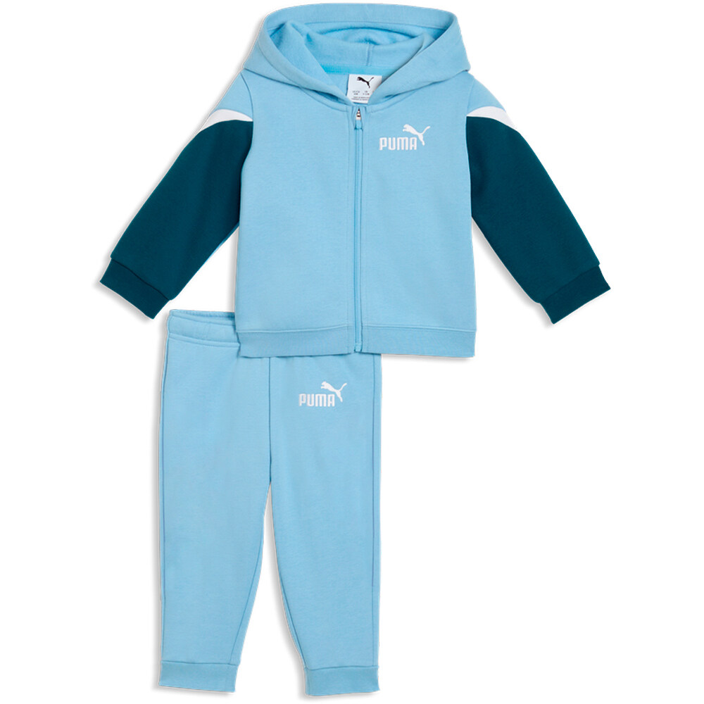 Puma chándal bebé MINICATS ESS BLOCK H vista frontal