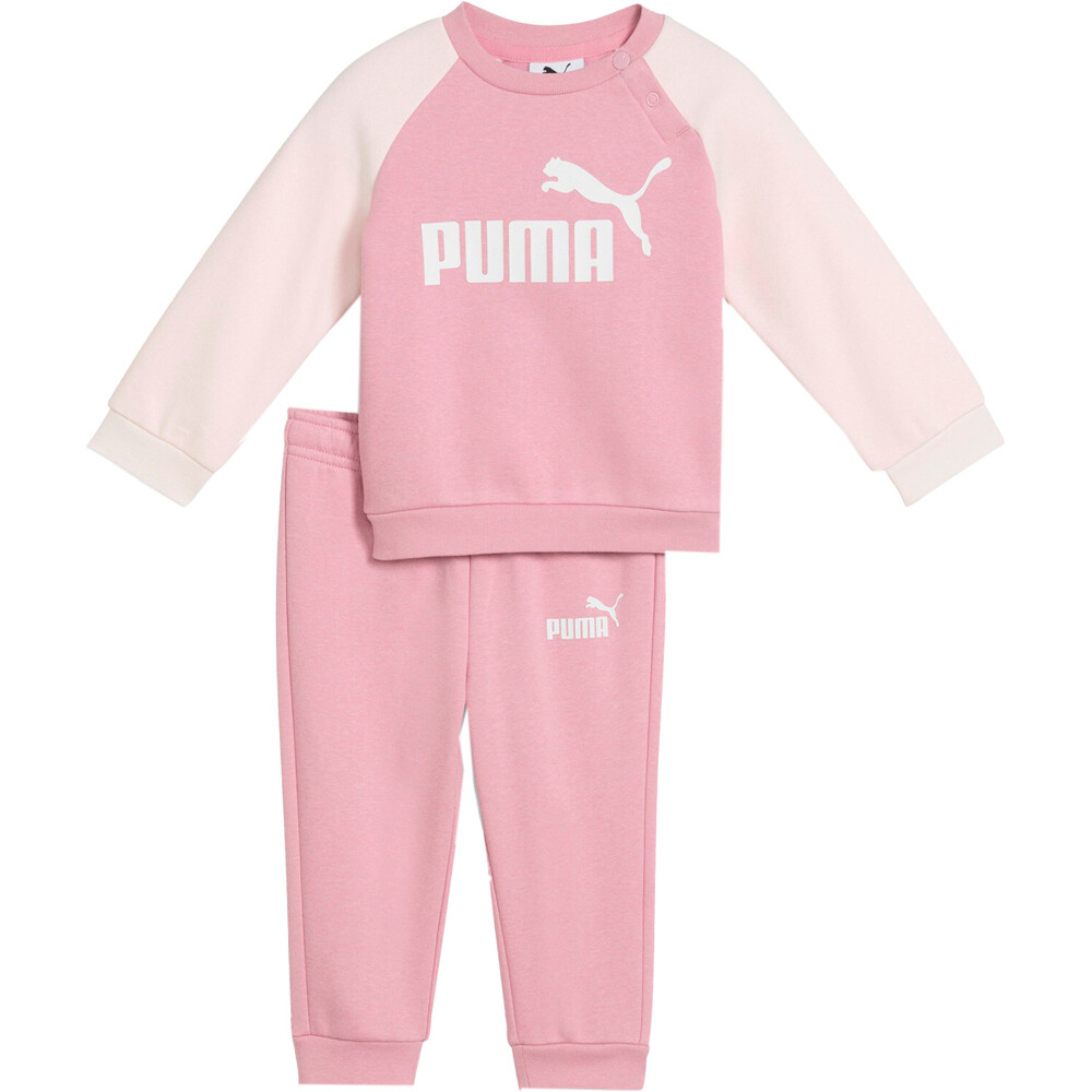 Puma chándal bebé MINICATS ESS Raglan vista frontal