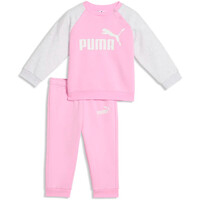 Puma chándal bebé X_MINICATS ESS Raglan vista frontal