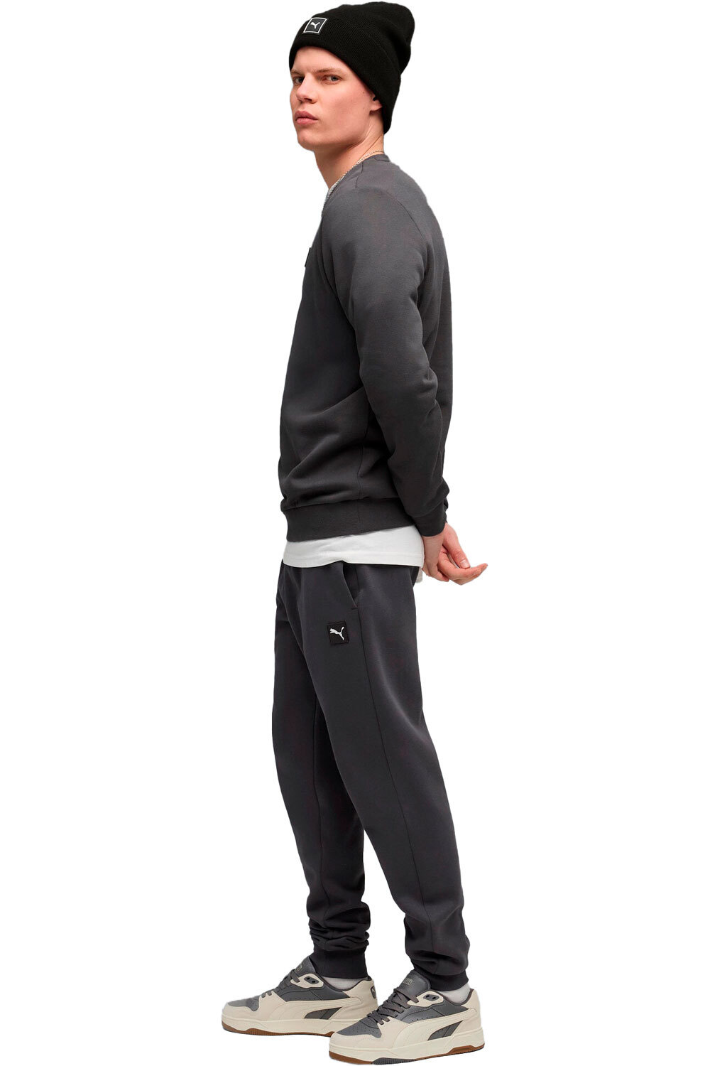 Puma chándal hombre ESS Elevated Crew Sw vista detalle