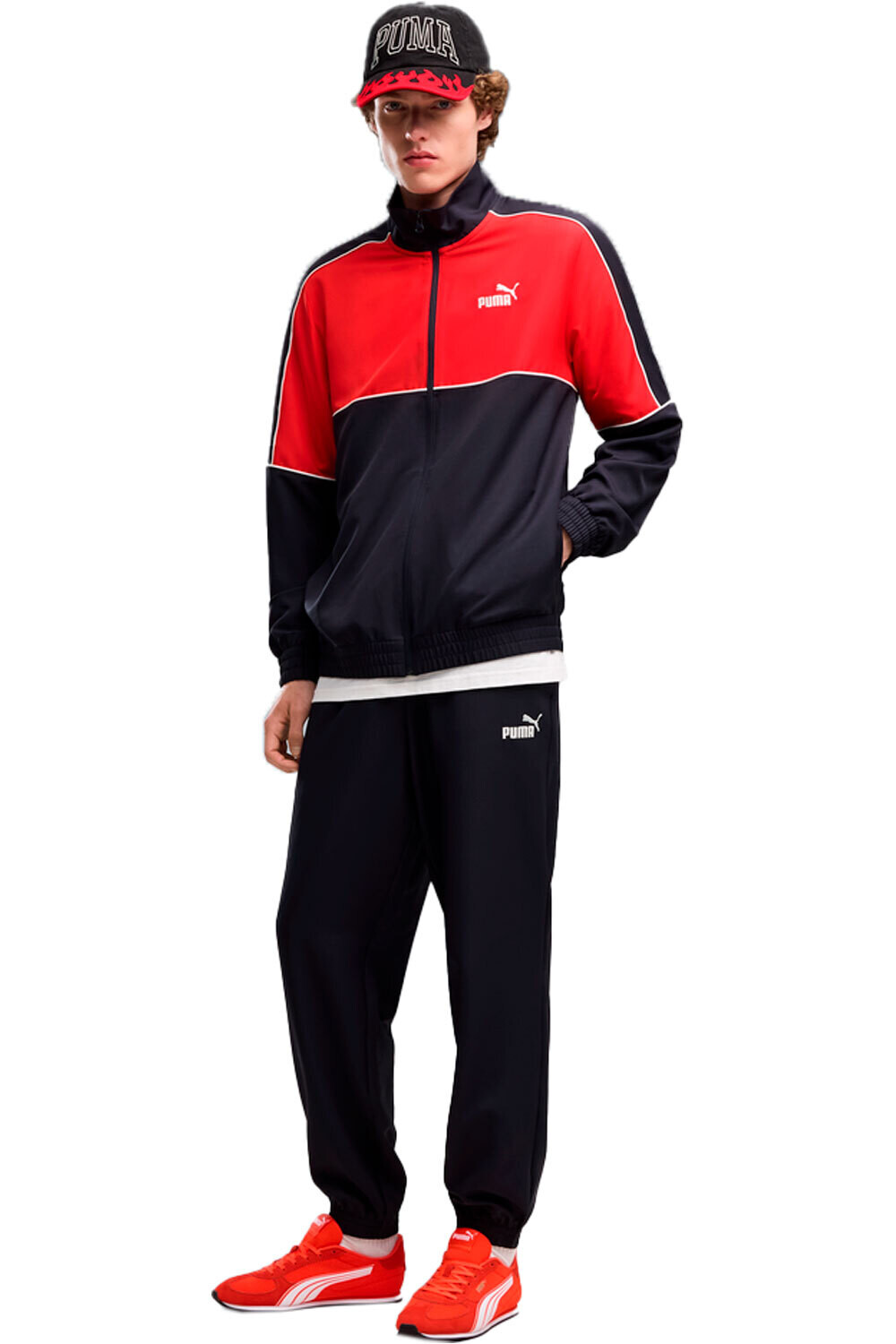 Puma chándal hombre Woven Colorblock Sui vista frontal