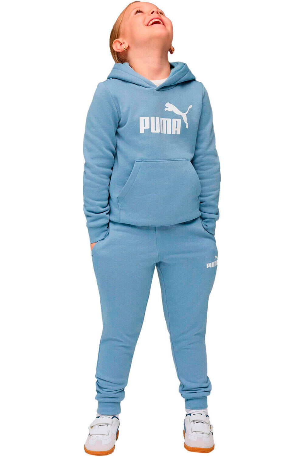 Puma chándal junior ESS No.1 Logo Sweat vista frontal