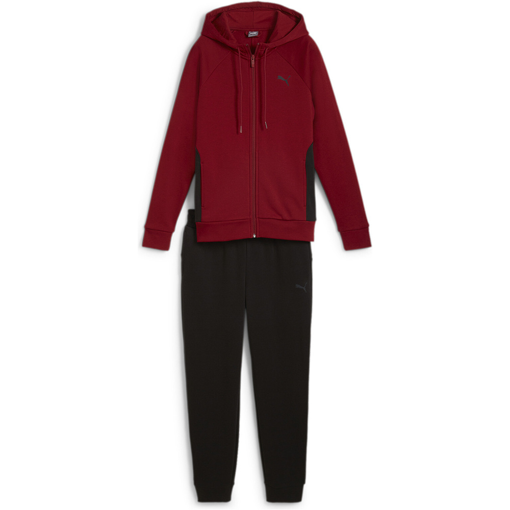 Puma chándal mujer Classic Hooded Track vista frontal