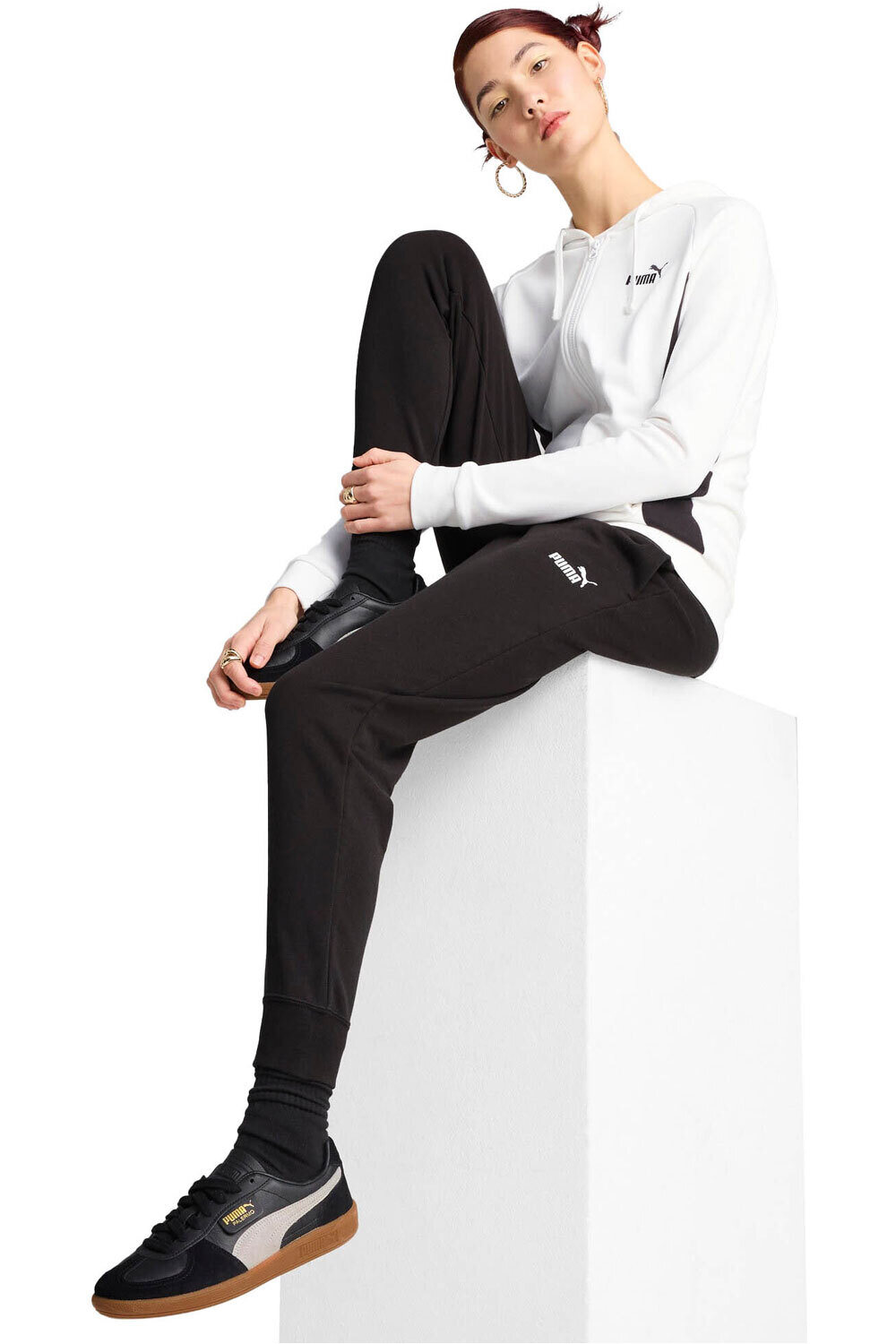 Puma chándal mujer Hooded Sweat Suit TR cl vista frontal