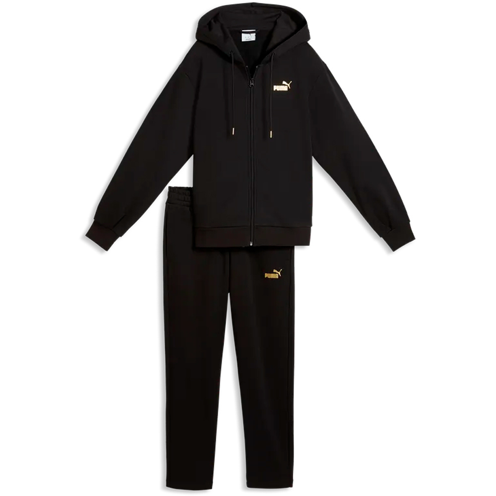 Puma chándal mujer Metallic Hooded Stan vista frontal