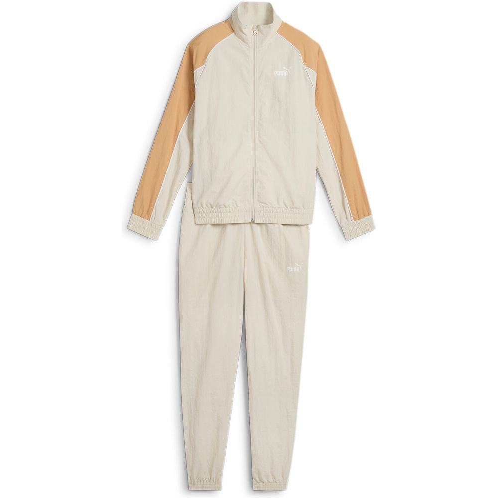 Puma chándal mujer Woven Tracksuit cl vista frontal