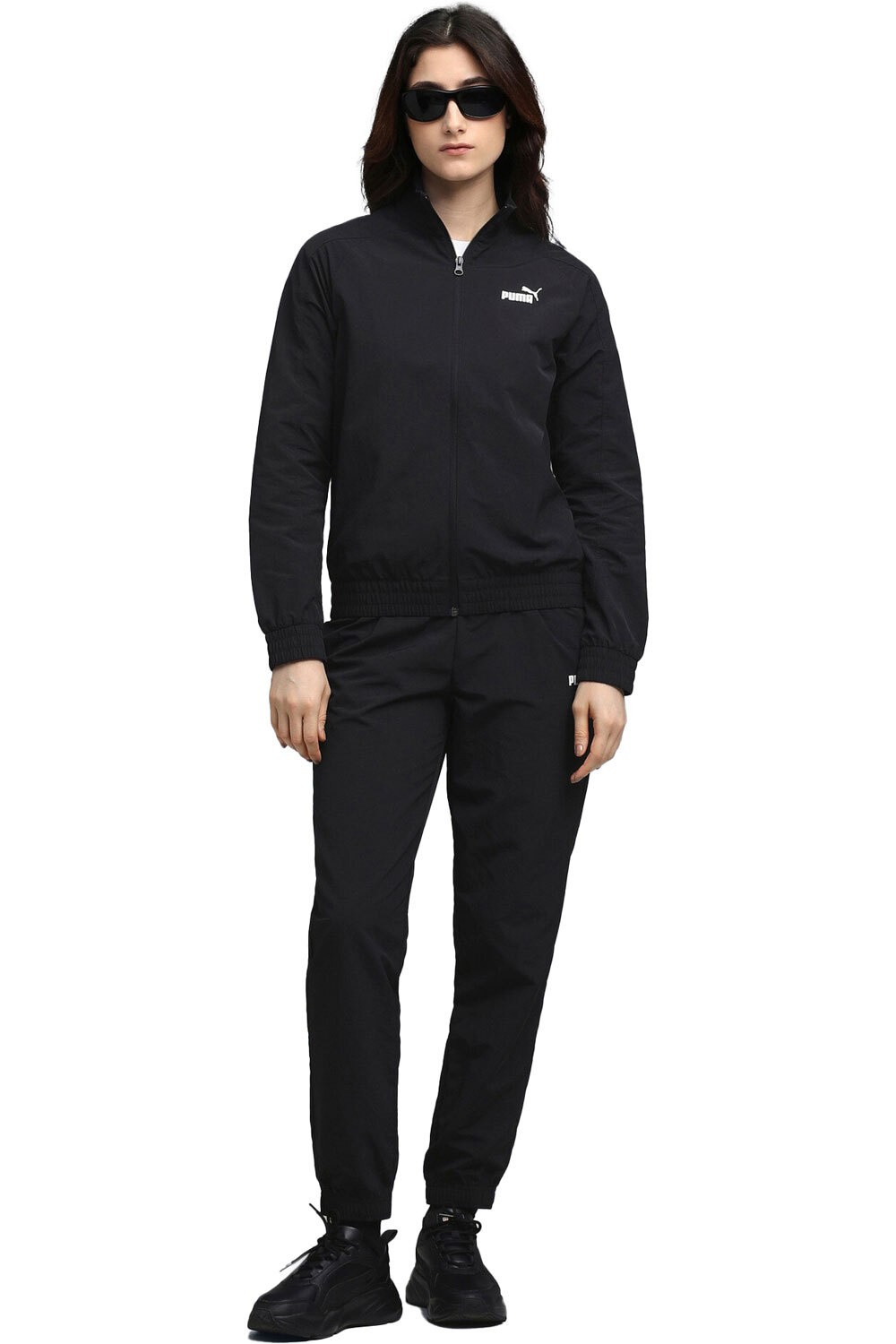 Puma chándal mujer Woven Tracksuit cl vista frontal