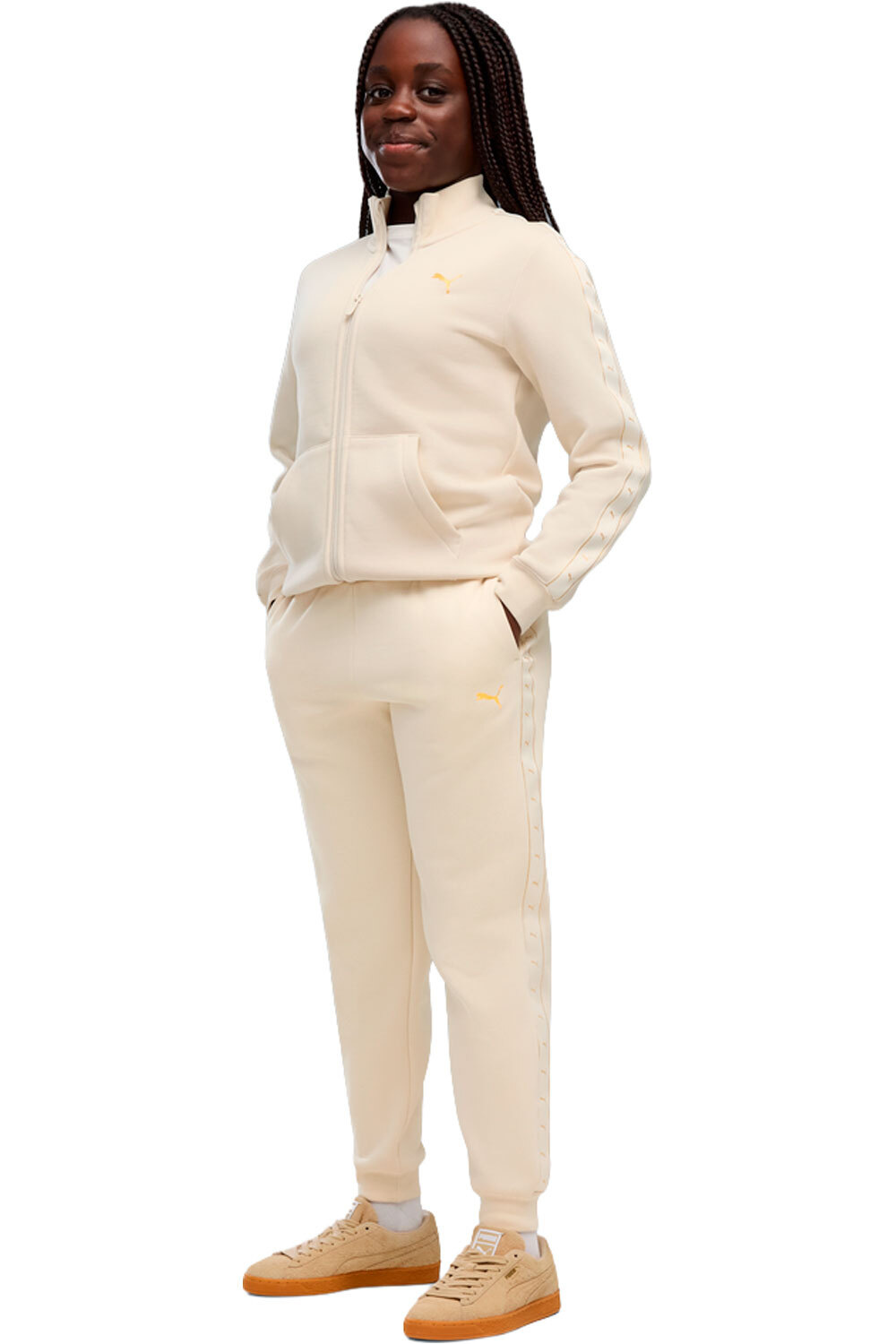 Puma chándal niña ESS TAPE Full-Zip Sw vista frontal