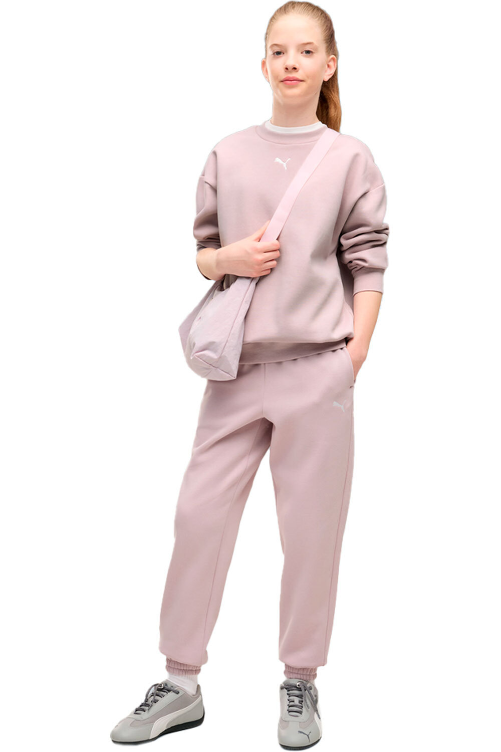 Puma chándal niña Loungewear Oversized vista frontal