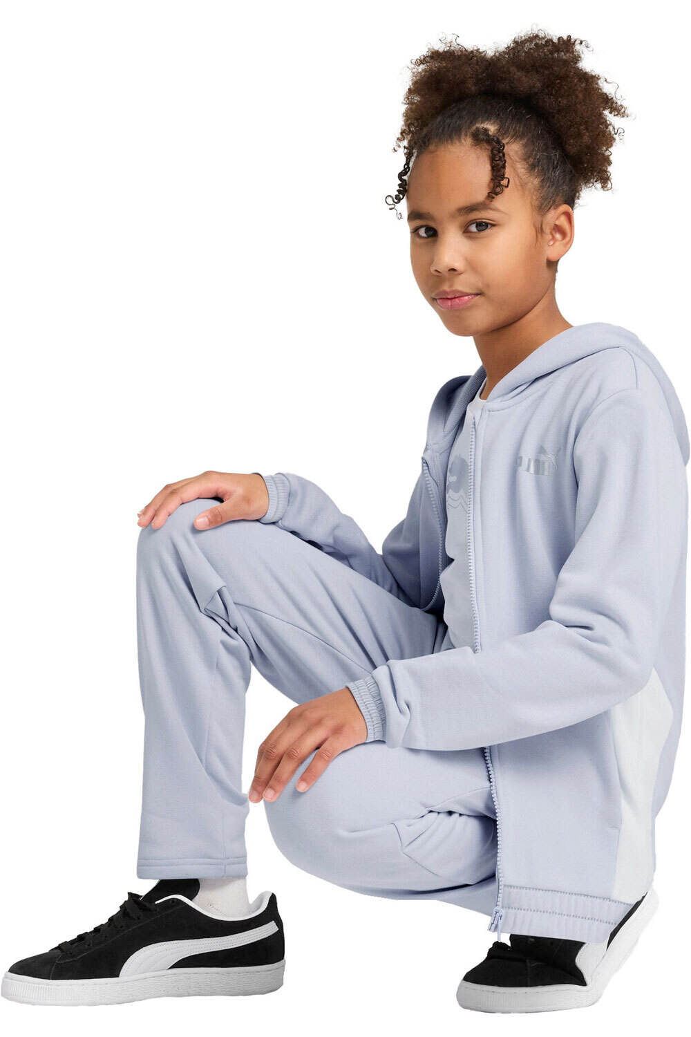 Puma chándal niña Metallic Hooded Swea vista frontal