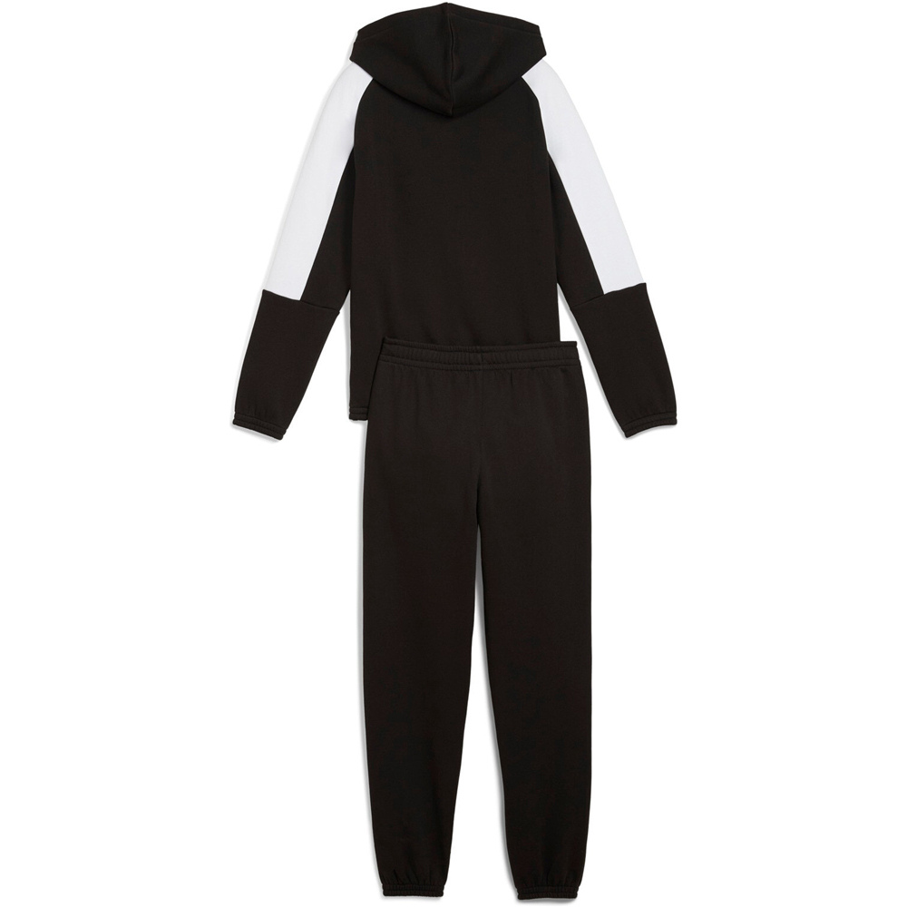 Puma chándal niño ESS BLOCK Hooded Ful vista trasera