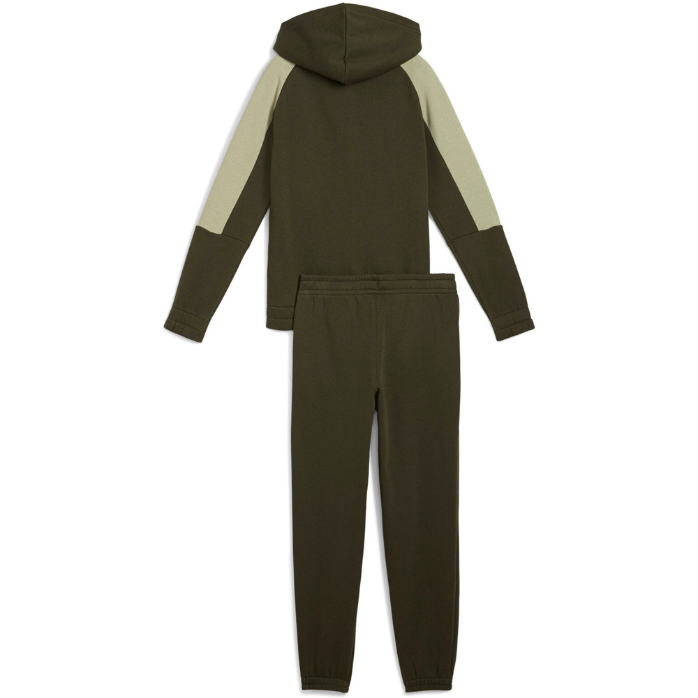 Puma chándal niño ESS BLOCK Hooded Ful vista trasera