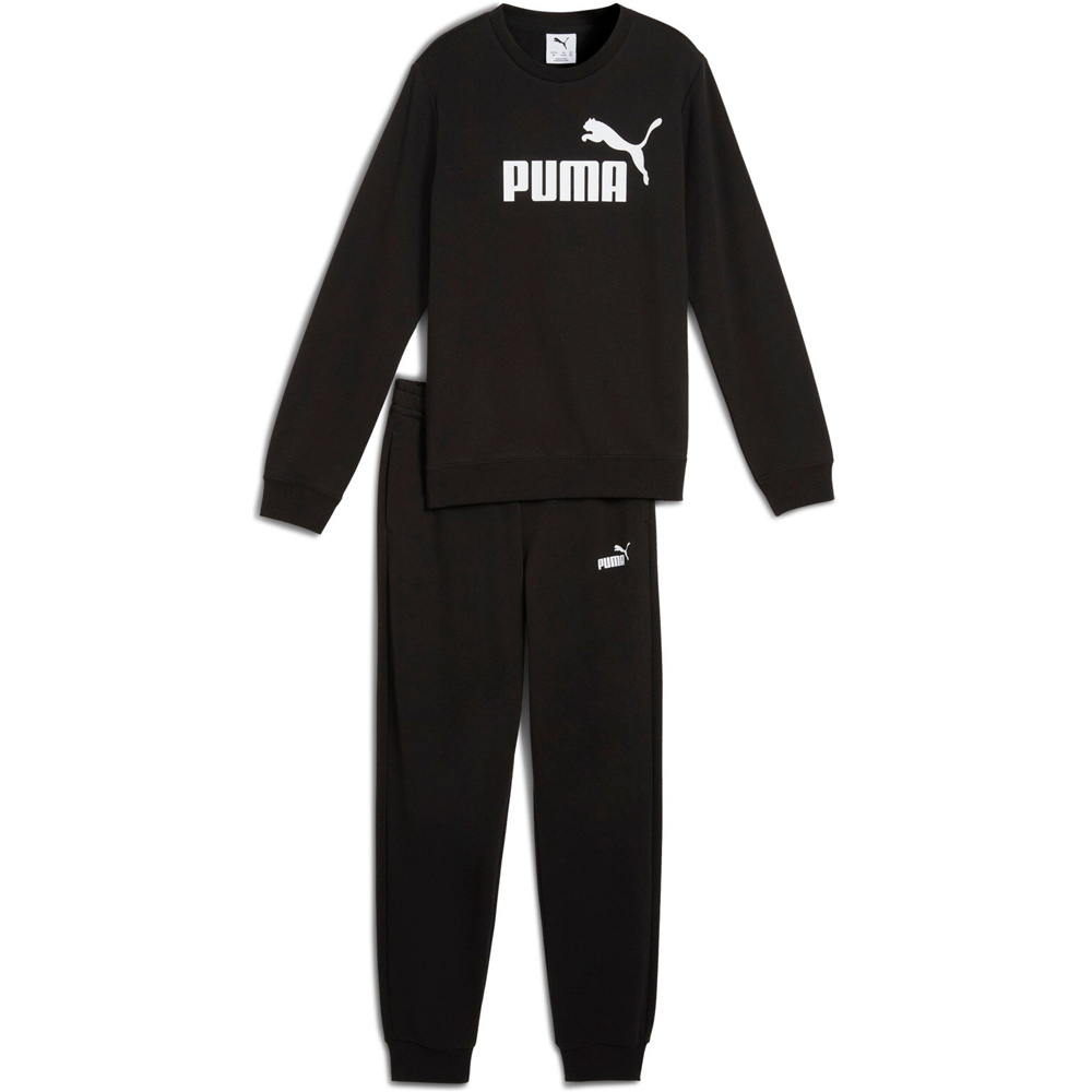 Puma chándal niño ESS No.1 Logo Crew Sweat Suit TR B vista detalle