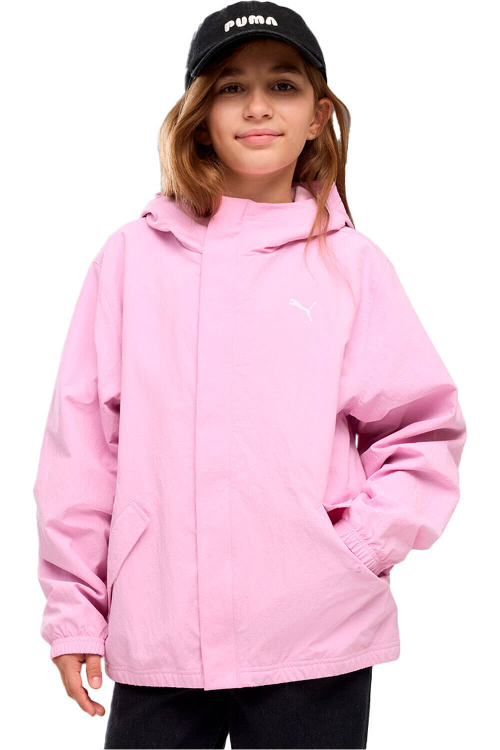 Puma chaqueta niña Fleece Lined Transea vista frontal